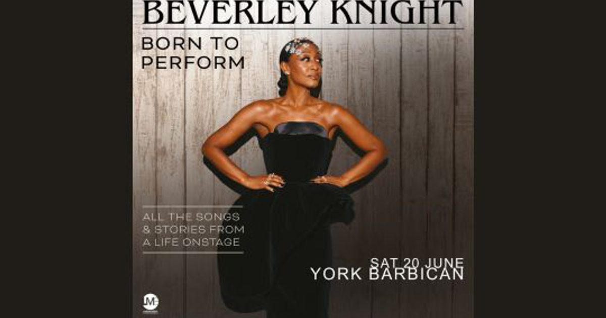 Beverley Knight event image at YO10 4NT, York, City of York, England, United Kingdom