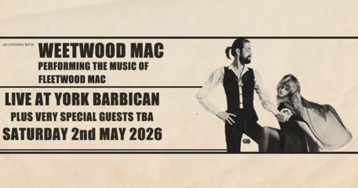 Weetwood Mac Presents An Evening of Fleetwood Mac's… event image at YO10 4NT, York, City of York, England, United Kingdom