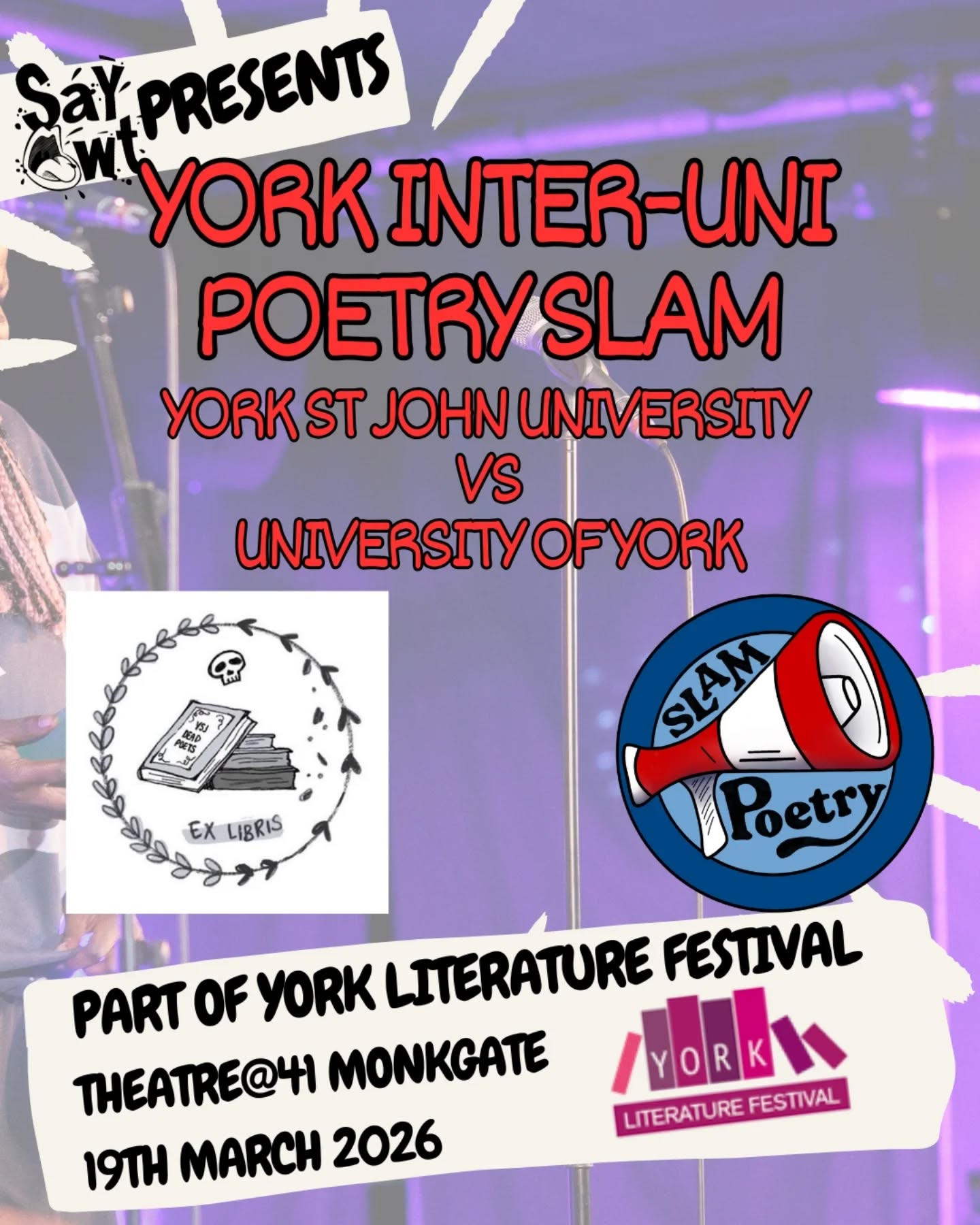 Inter-Uni Poetry Slam: Uni of York and York St. John