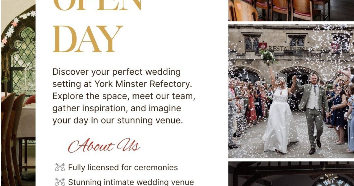 York Minster Refectory event image at 2 Deangate, York, YO1 7JA, United Kingdom