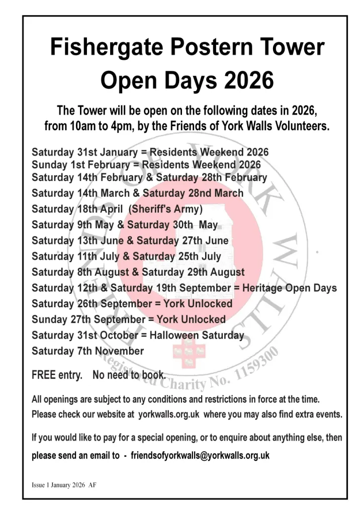 Fishergate Postern Tower Open Days