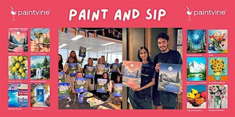 Paint and Sip - Bob Ross Sunset | Plonkers Wine Bar