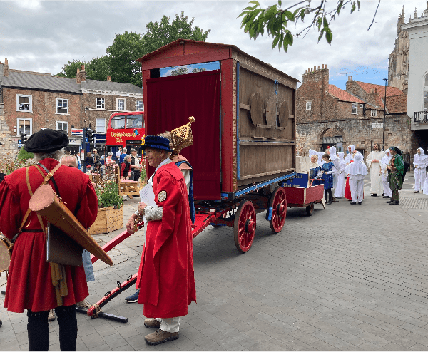 When the city was a stage: A walking tour of the original route of the York Mystery Plays.