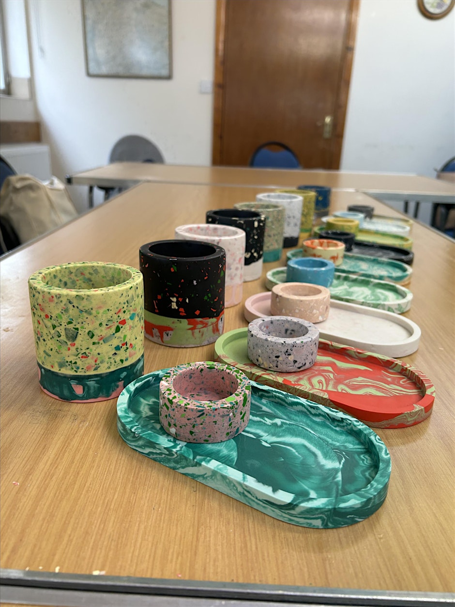 Family Friendly Jesmonite Craft Workshop in Easingwold with Objectify
