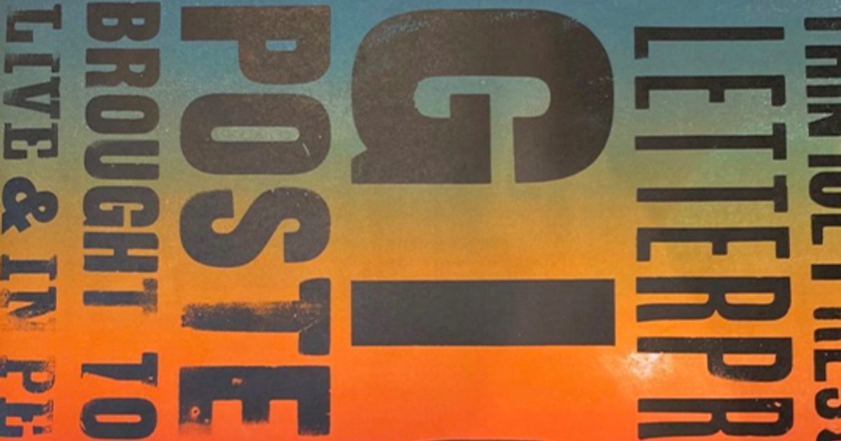 Letterpress Gig Posters